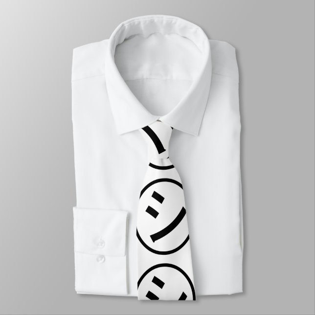 Cravate ㋛ Shi Kana Katakana Smiling Emoji / Emoticon (Attaché)