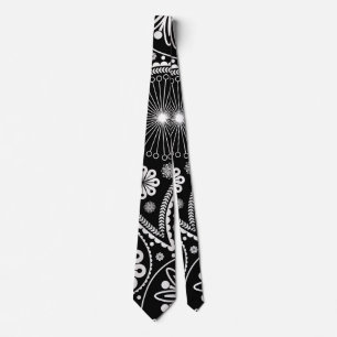 Cravate Silver paisley