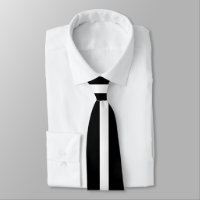 Simple Blanc sur Rayures Noires