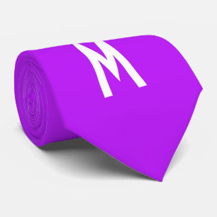 Cravate Simple moderne Neon Fluorescent Purple