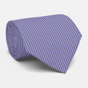 Cravate Simple Pale Violet Noir Grilles Motif vertical