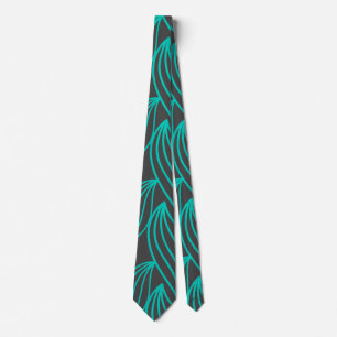 Cravate Skaymarts   Moderne rayure bleue verte officielle