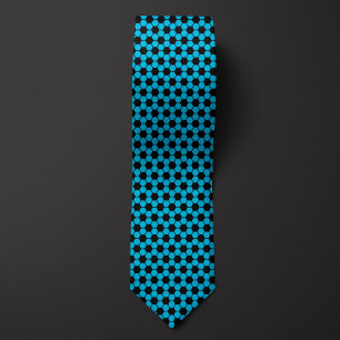 Cravate Sky Blue Football de balle de football Motif