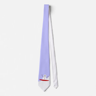 Cravate Sledding Snowman Tie