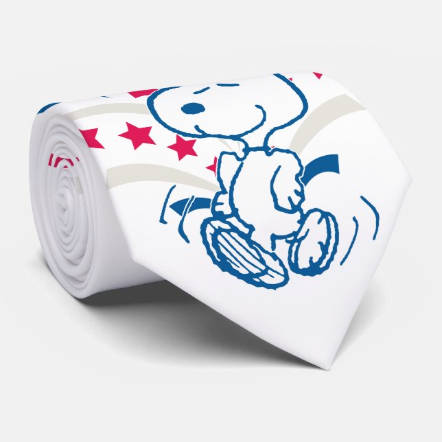 Cravate Snoopy 4 juillet Danse (Roulé)