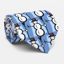 Cravate Snowman