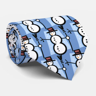 Cravate Snowman
