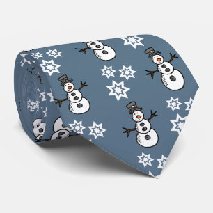 Cravate Snowman