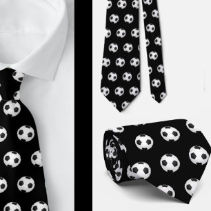 Cravate Soccer Ball Neck Tie - Casual Sports Necktie