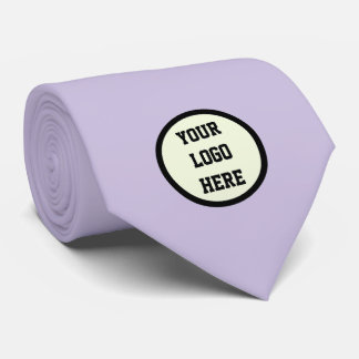 Cravate Société de logo personnalisé lilas Entreprise d'en