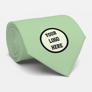 Cravate Société de logo personnalisé vert menthe Entrepris