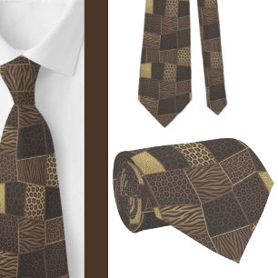 Cravate Soie fausse exotique   Luxe Gentleman Animalier
