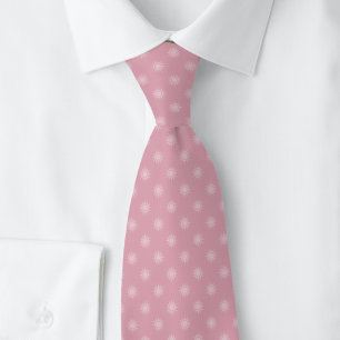Cravate Soleil Rose Poussiéreux