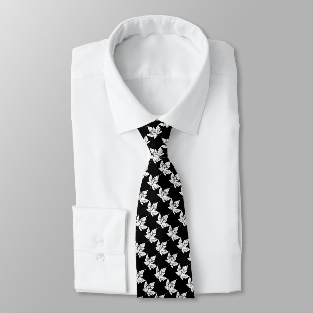 Cravate Souvenir Canada Cool Necktie Feuille d'éra (Attaché)