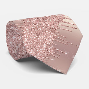 Cravate spécial Rose Gold Blush Parties scintillan
