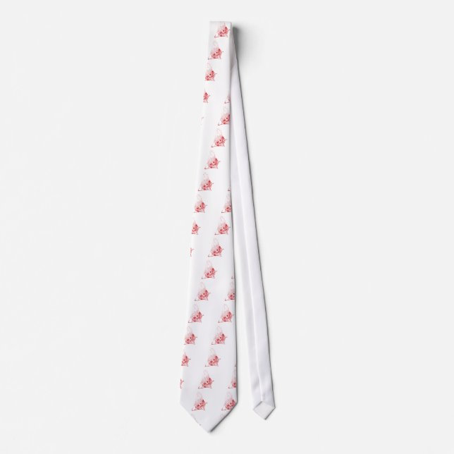Cravate Spider Web Le MUSÉE Zazzle Red Web (Devant)