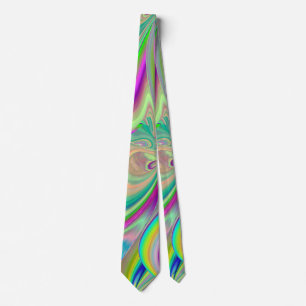 Cravate Spirit of Summer Breeze, Rainbowart Abstrait 3D