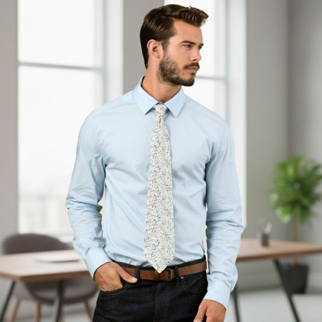 Cravate Spotted tie, white and black tie, modern wedding  (Créateur téléchargé)
