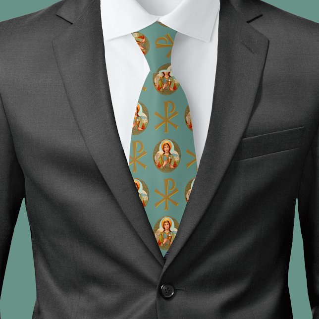 Cravate St. Barbara de Nicomedia (BK 001) et Chi Rho (Créateur téléchargé)