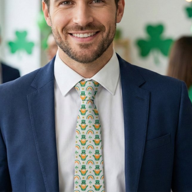 Cravate St. Patrick’s Day Leprechaun  (St. Patrick’s Day Leprechaun Neck Tie)