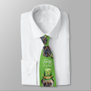 Cravate St. Patrick's Day Chien Papa Custom Funny Chien ph
