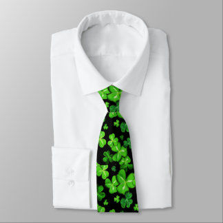 Cravate St. Patrick's Day Légendes Motifs Shamrocks irland