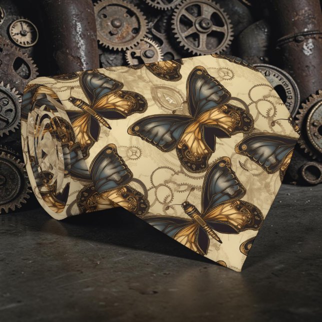 Cravate Steampunk Industrial Custom Necktie Tie (Créateur téléchargé)