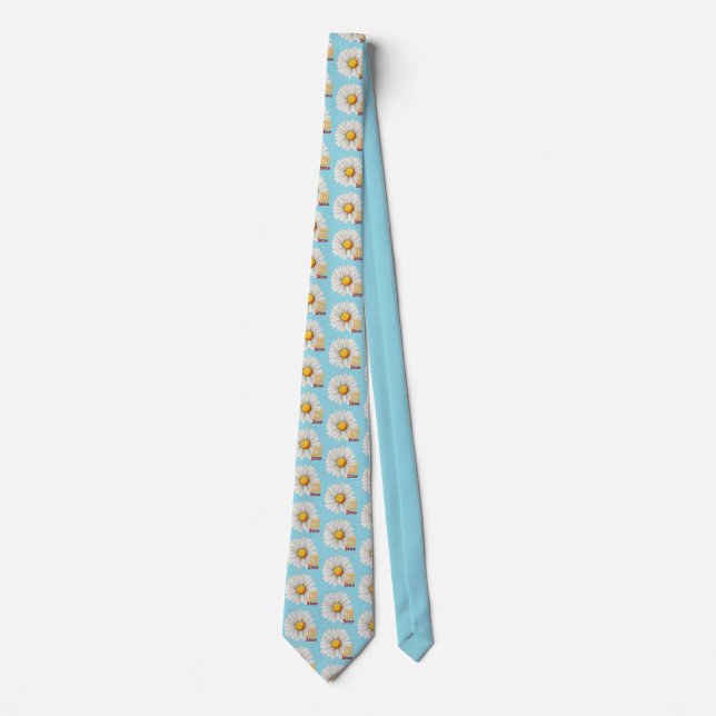 Cravate Stoa Blue Daisy Necktie (Devant)
