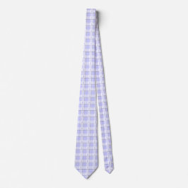 Cravate Stomach Cancer Awareness Plaid Periwinkle Ribbon