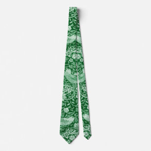 Cravate Strawberry Thief Green, William Morris