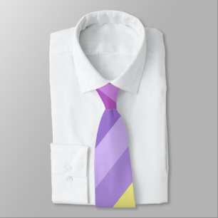 Cravate Striqué, lumineux, arc-en-ciel