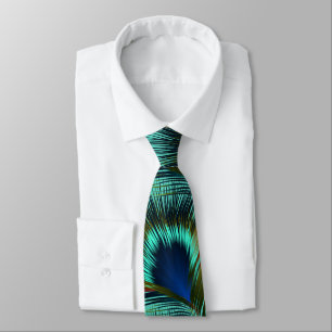 Cravate Stylet Peacock Feather Mens
