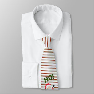 Cravate Sucre de canne Stripes Et Père Noël