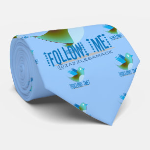 Cravate Suivez-moi @ votre adresse Twitter