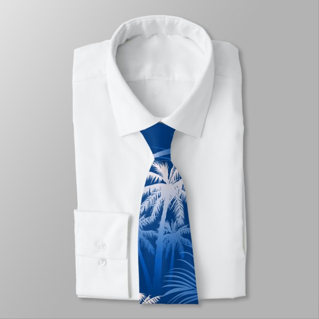 Cravate Summer palm (Attaché)