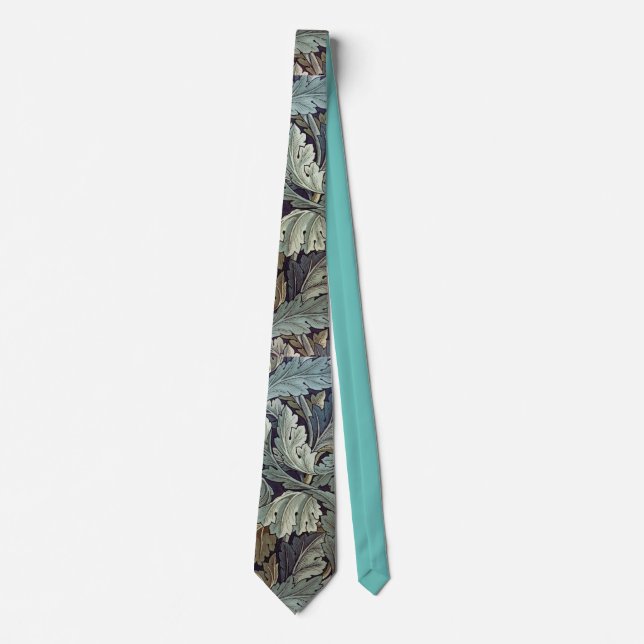Cravate Superbe William Morris Acanthus Design Leaf (Devant)