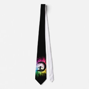 Cravate Surfer coloré