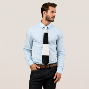 Cravate Swagger This Black and White Broad Stripe