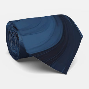 Cravate Swirls en Blue and Black