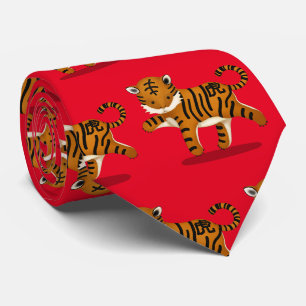 Cravate SYMBOLE D'Astrologie Zodiac Tiger Cute