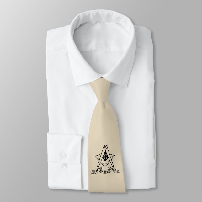 Cravate Symbole de franc-maçonnerie (Attaché)