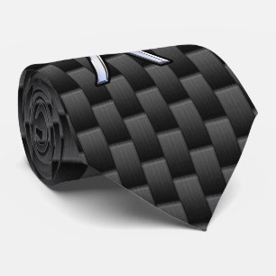 Cravate Symbole zodiaque Pisces sur le style fibre de carb