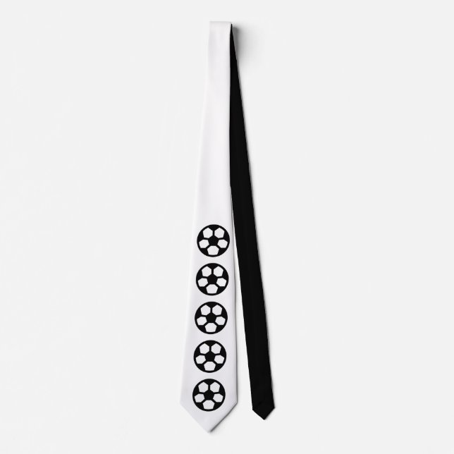 Cravate Symboles simples - ballon de football + vos idées (Devant)