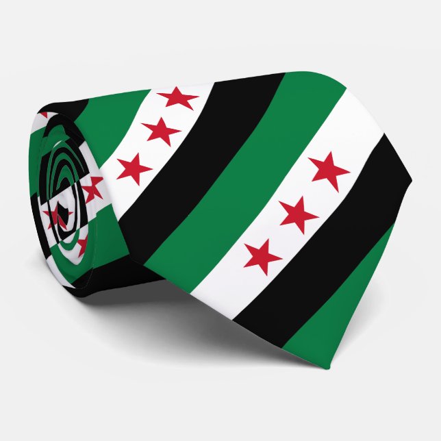 Cravate Syrie cravate, Indépendance, rayures, Drapeau syri (Roulé)
