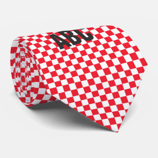 Cravate Tableau de contrôle rouge et blanc