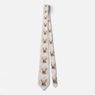 Cravate Tableau Français Bulldog (Sable) - Joli Original D