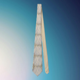 Cravate Tan et noir Zebra Stripe Necktie