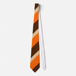 Cravate Tan orange et Brown