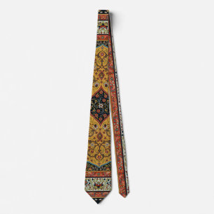 Cravate Tapis Élegant Tapisserie Perse Antique Riche