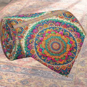Cravate Tapis indien de luxe conçu par un designer Faux